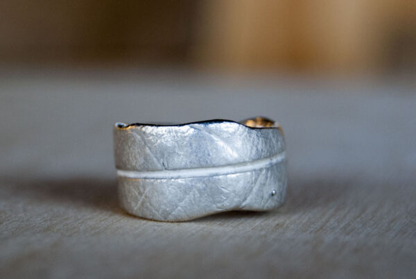 Zilveren blad ring | Dwarrel - Autumn 2020 - 1